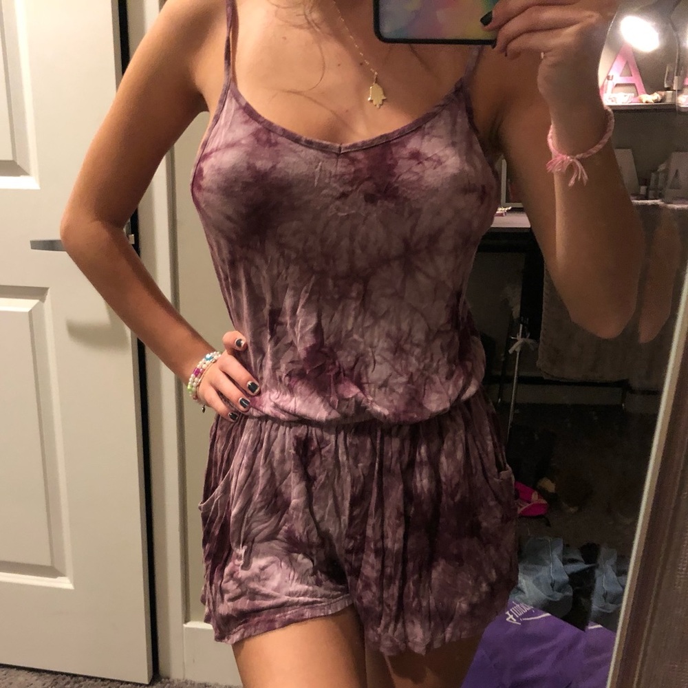 Purple tie dye romper -purchased from boutique
